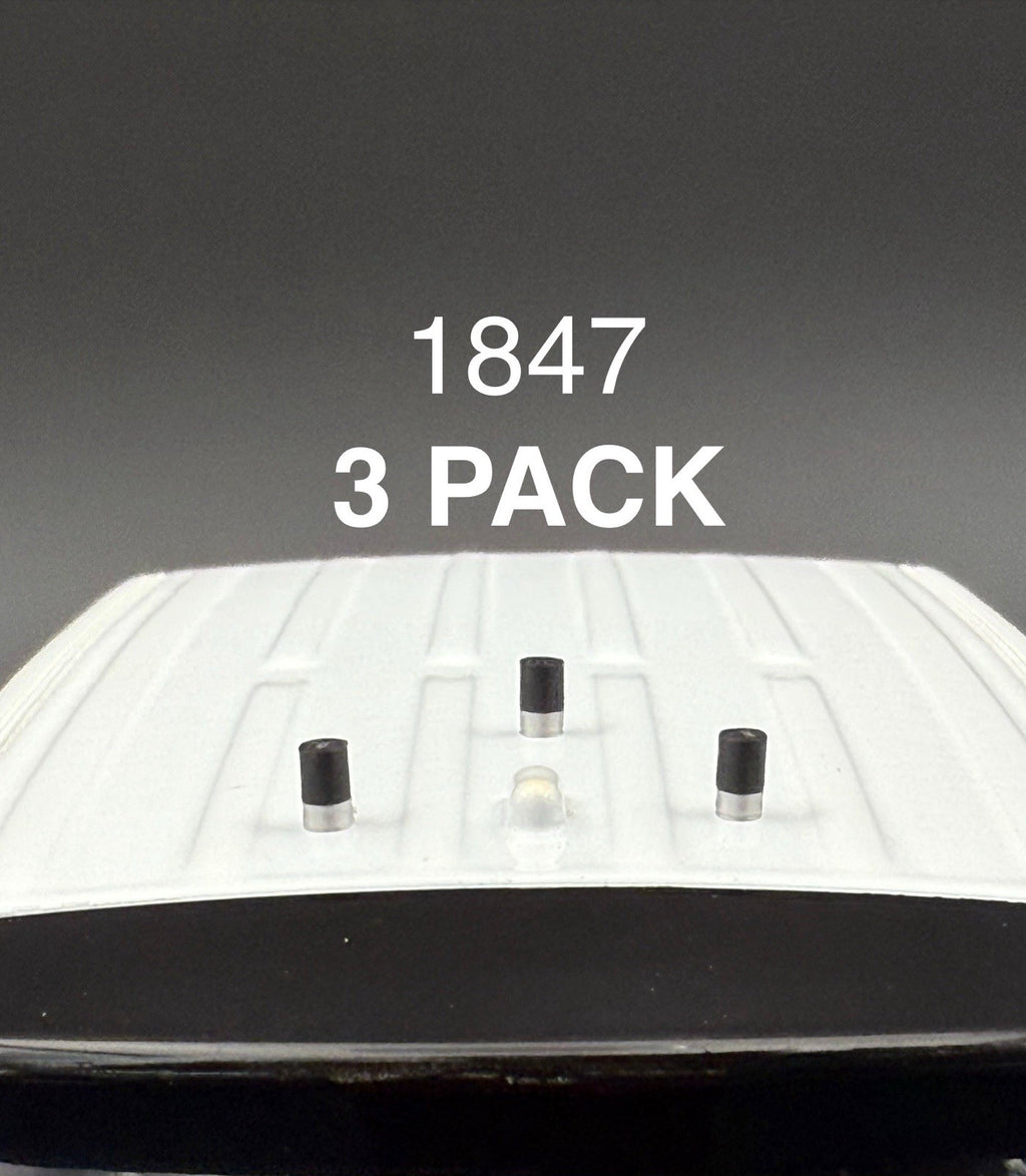 3 Pack 1/18 Black Silver Low Profile Stubby Antenna Scale Model Police Fire1
