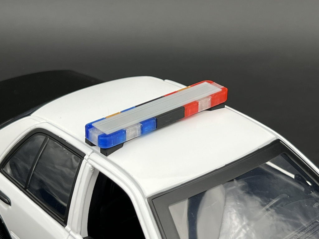 1/18 LED Ready Whelen Edge Lightbar Blue Red Amber Highway Patrol Police Sheriff8