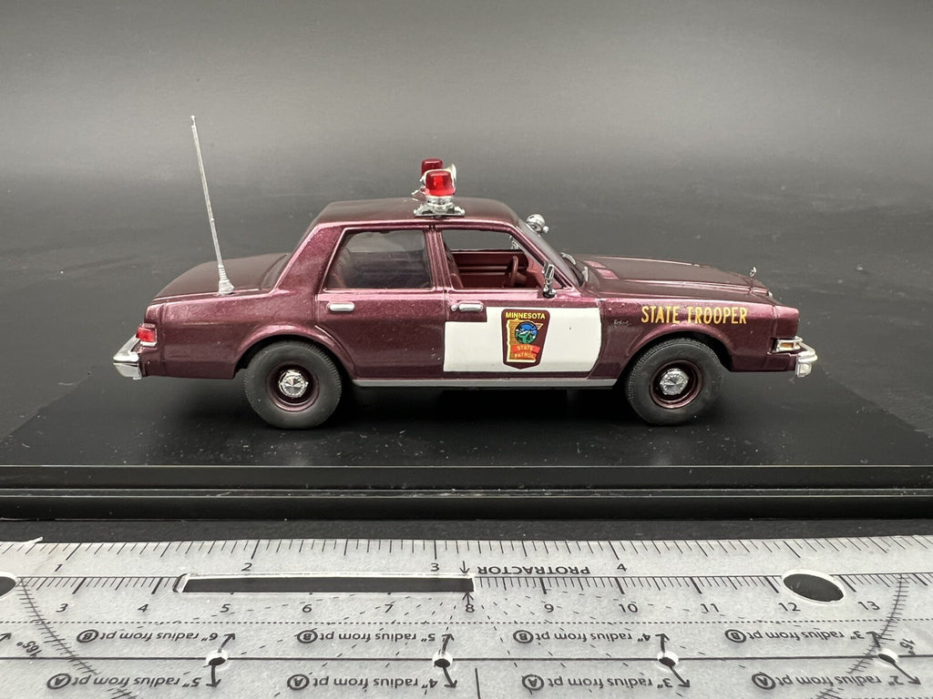 1/43 Minnesota State Patrol Police Dodge Diplomat First Response Trooper O Scale4