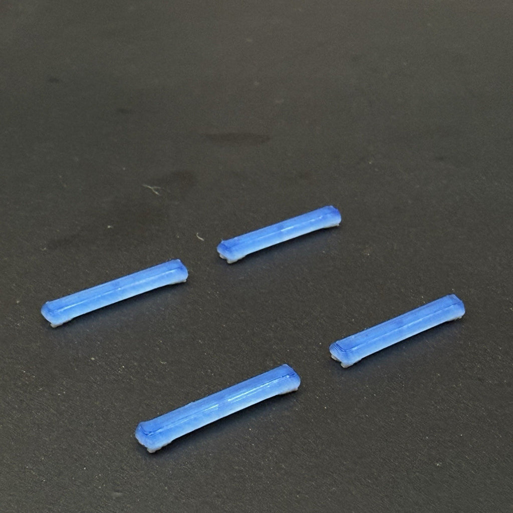 4 Pack 1/87 HO Scale Blue Long Code 3 MX7000 Lightbar Police Fire Truck 87058