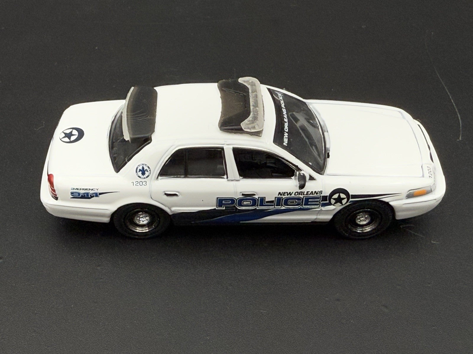 1/64 Front & Back Whelen Fast Trax Lightbars Police Greenlight Crown Victoria6