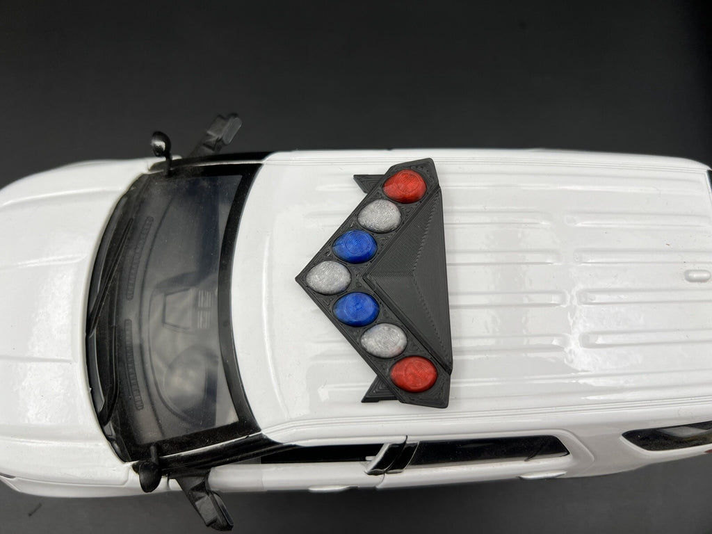1/18 LED Ready LVMPD Blue Red Federal Signal Vision SLR Lightbar Police Car9