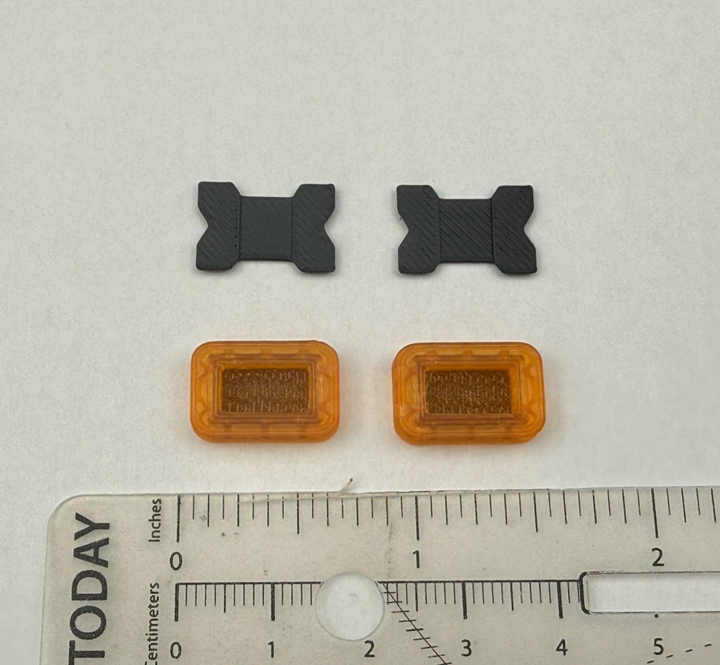 2-Pack 1/24 25 Scale Model Micro Whelen Edge Freedom Amber Lightbar 2408MICROA2