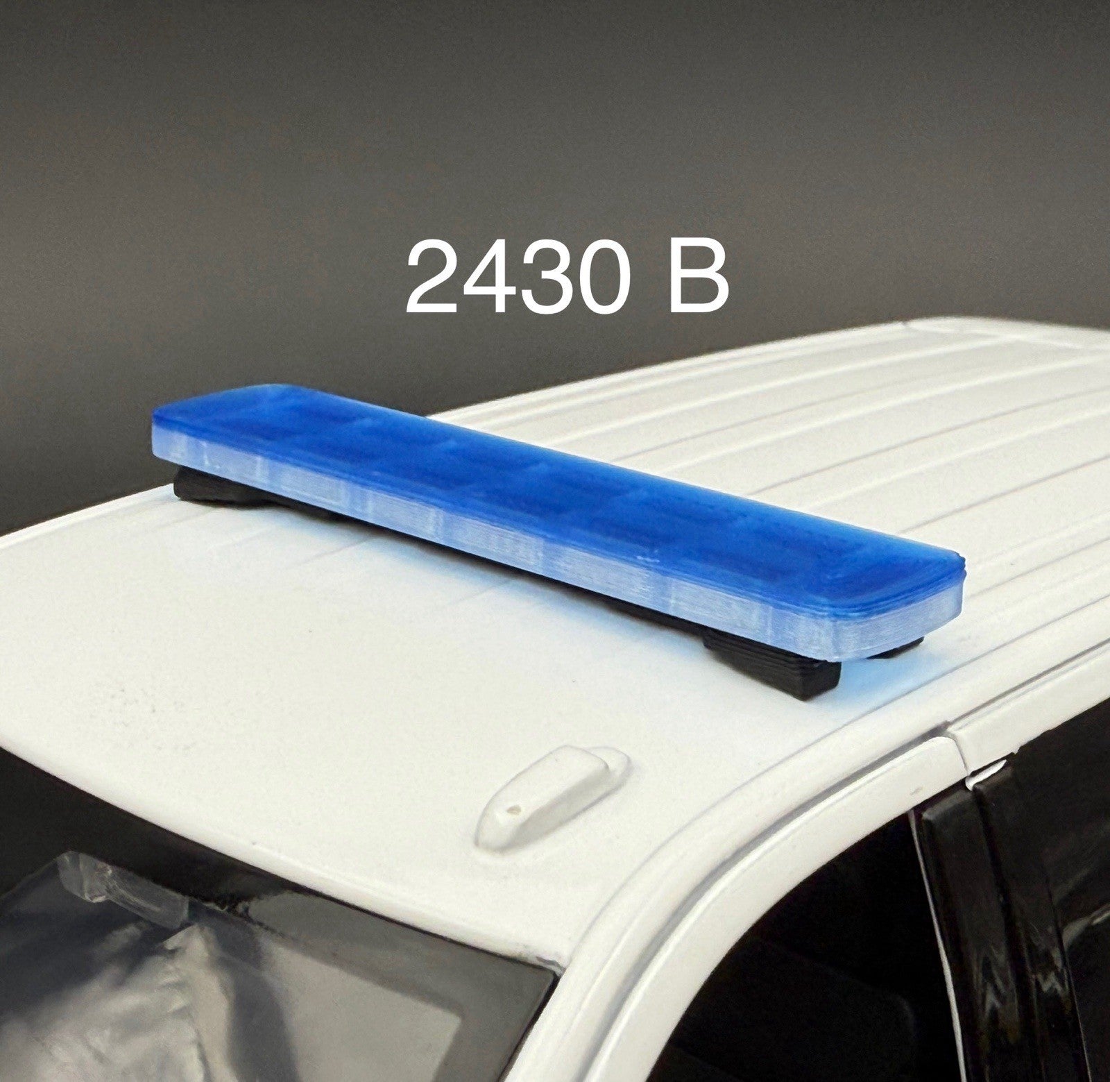 1/24 25 27 LED Compatible Tahoe Width XL Legend Lightbar Blue Clear Police 2430B0