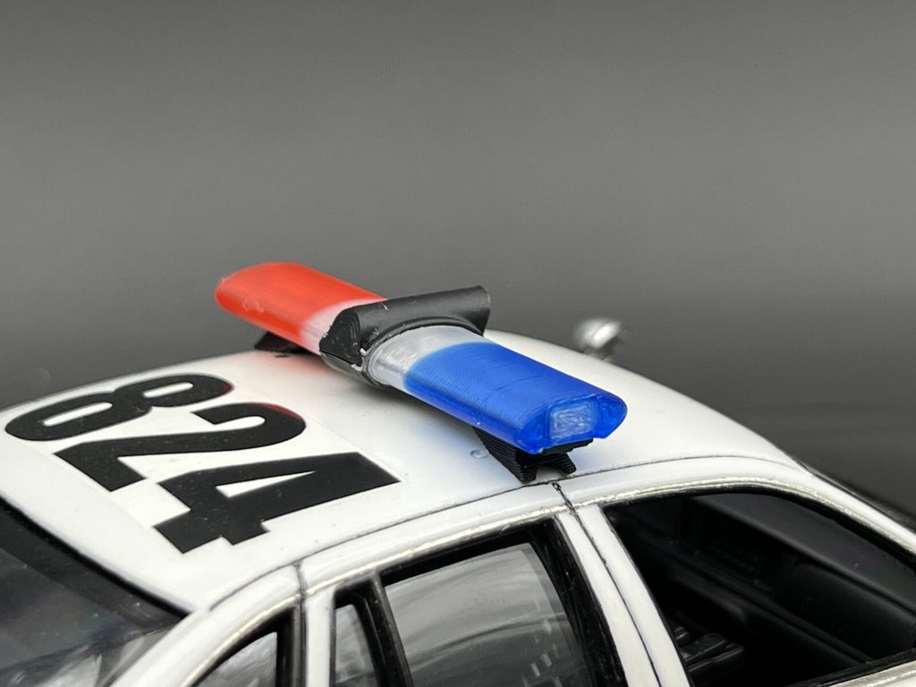 1/24 25 LED Ready Jetsonic Lightbar Blue Clear Red Sheriff Highway Patrol Police7
