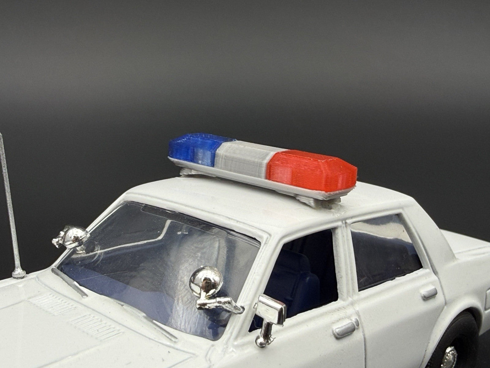 2-Pack 1/43 Scale Model Blue Red Amber Flasher Smith Wesson 8880 Lightbar 4343BR3
