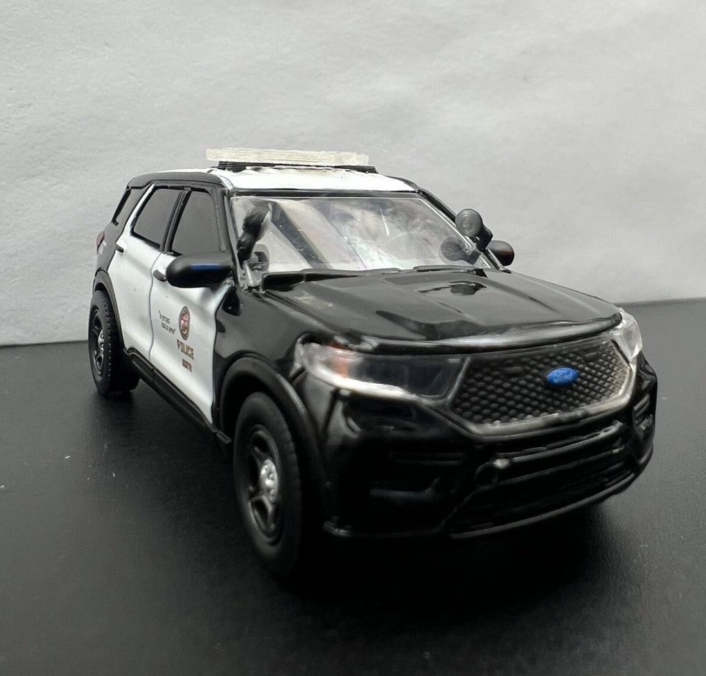 4-Pack 1/64 Scale Model Spotlight Red Clear Fire Police Car SUV 6421 CHP4