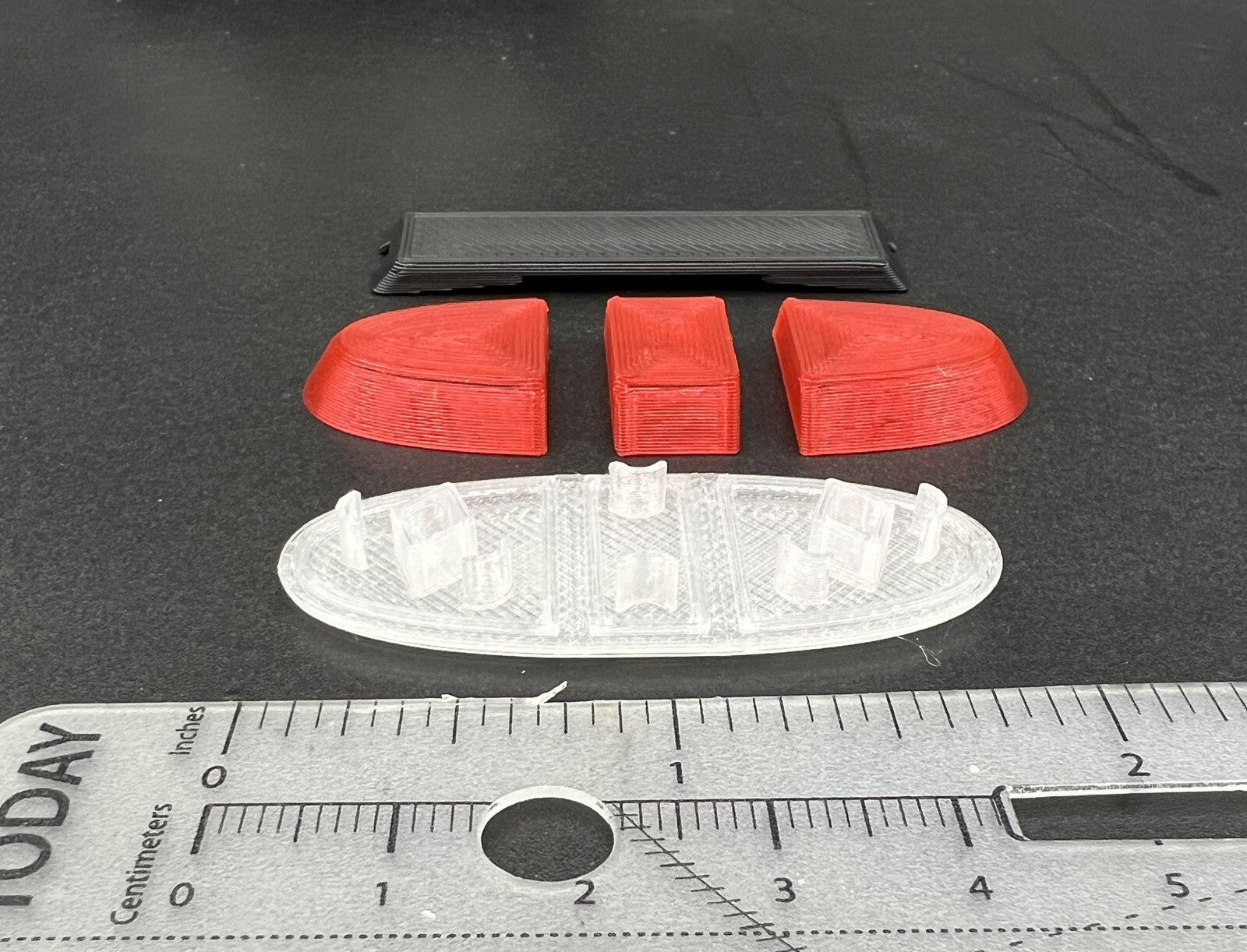 1/24 25 Red Federal Signal Vista Lightbar Fire State Police Trooper Sheriff EMS2