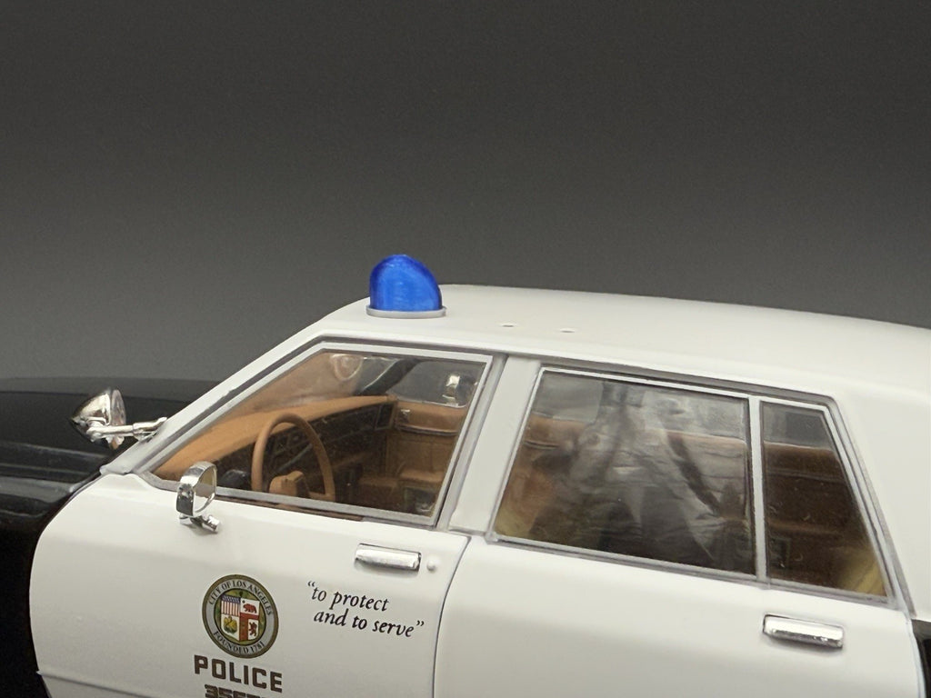 2 Pack 1/18 LED Ready Blue Fire Ball Teardrop Beacon Kojak Police 1827B3