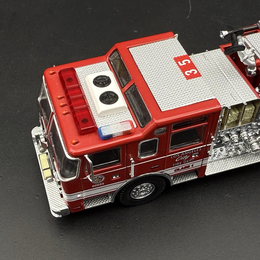 2 Pack 1/64 Mini Whelen Edge Blue Clear Red Lightbar Gray Top Police Fire EMS6