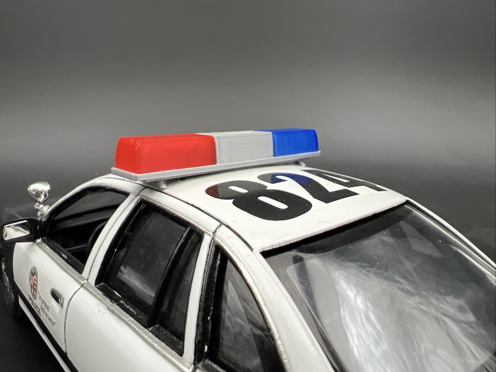 1/24 25 Blue Red Federal Signal Twinsonic Lightbar Police Sheriff Highway Patrol2