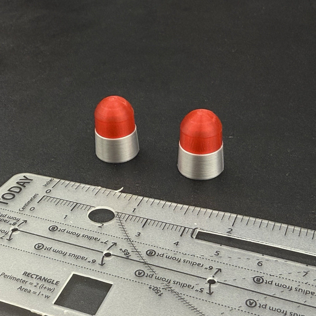 2 Pack 1/18 LED Compatible Red Beacon Ray Lightbar Police Fire Sheriff EMS10
