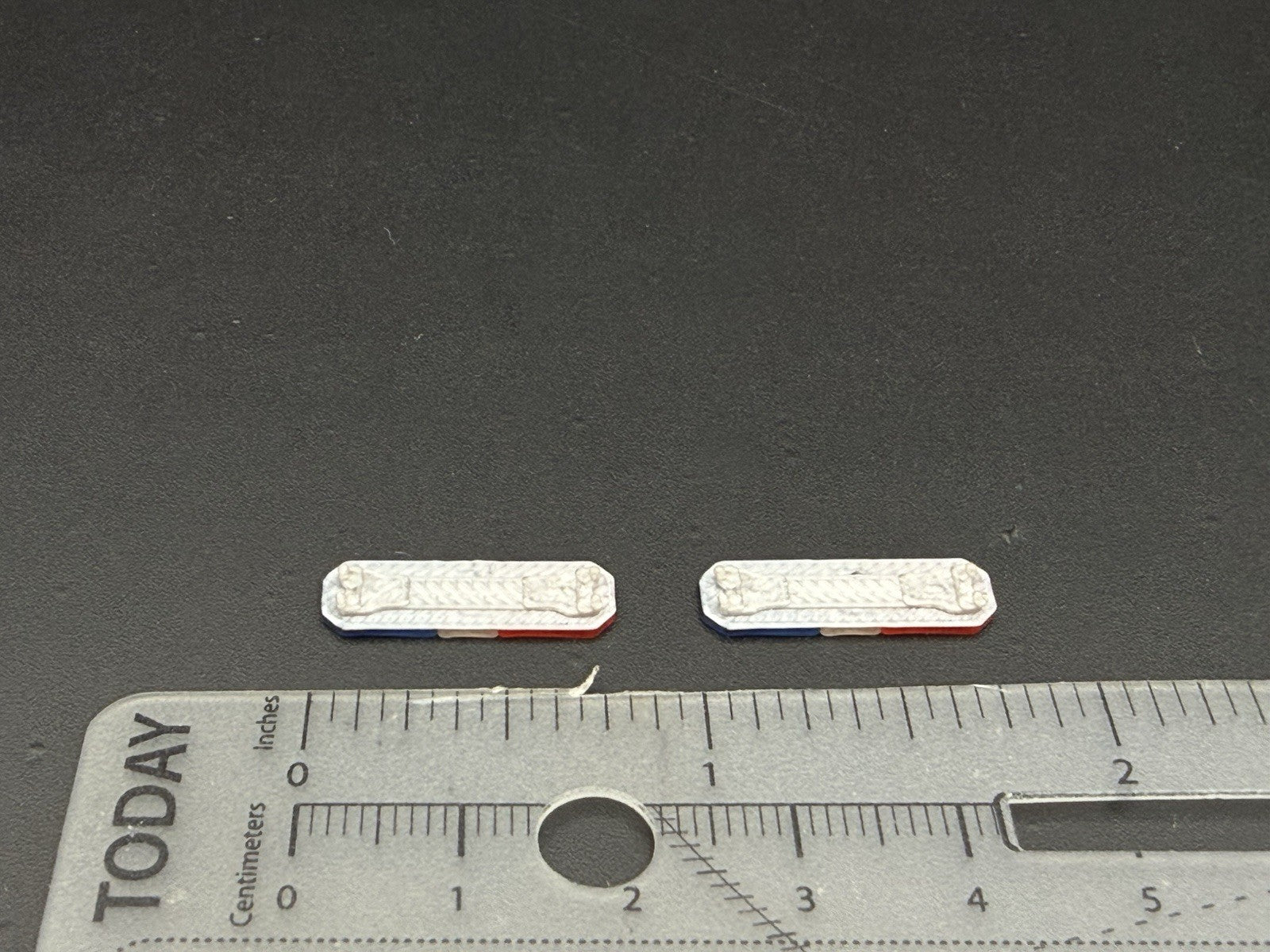 2 Pack 1/64 Scale Model Blue Clear Red Code 3 Defender Lightbar Police 6408BCR11