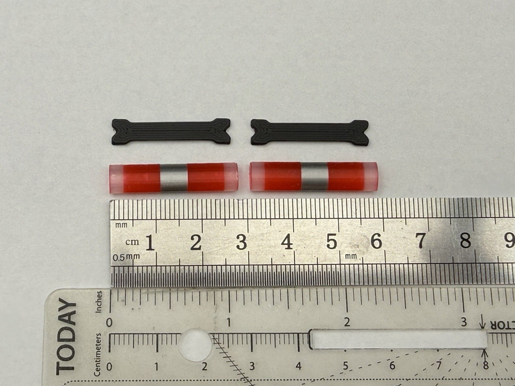 2 Pack 1/43 O Scale Red Chrome NYSP New York Aerodynic Lightbar Police Fire 43101