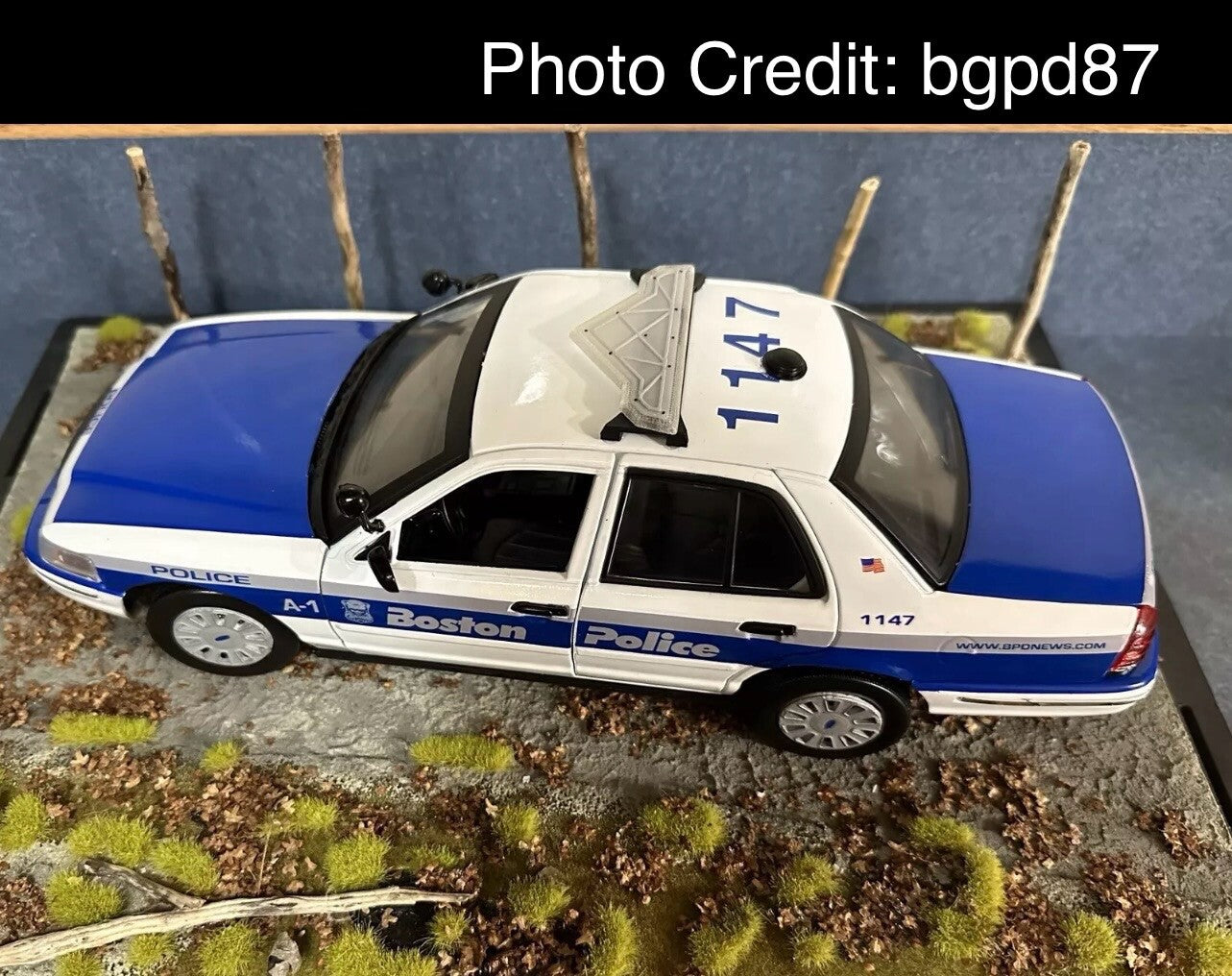 1/18 LED Ready Federal Signal Valor Lightbar Police Sheriff Motormax Sedan SUV4