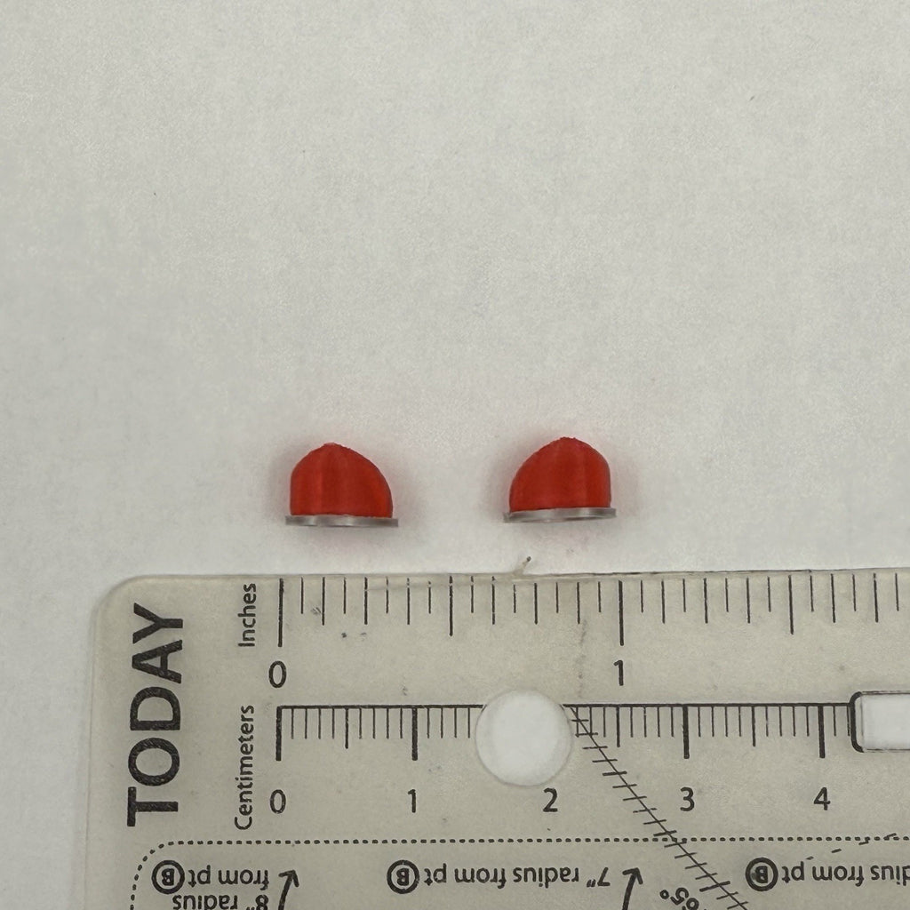 2Pack 1/24 25 LED Ready Red Fire Ball Teardrop Beacon Kojak Starsky Hutch Police2