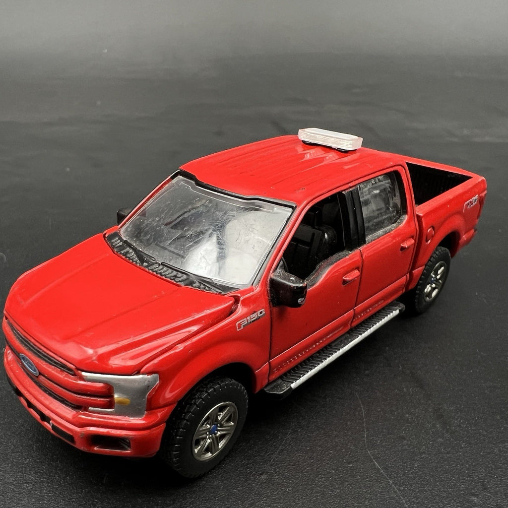 2 Pack 1/64 Mini Whelen Edge Lightbar Gray Top Cover Police Sheriff Fire4