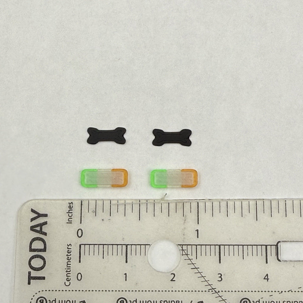 2 Pack 1/64 Mini Whelen Edge Green Clear Amber Lightbar Work Truck Security1