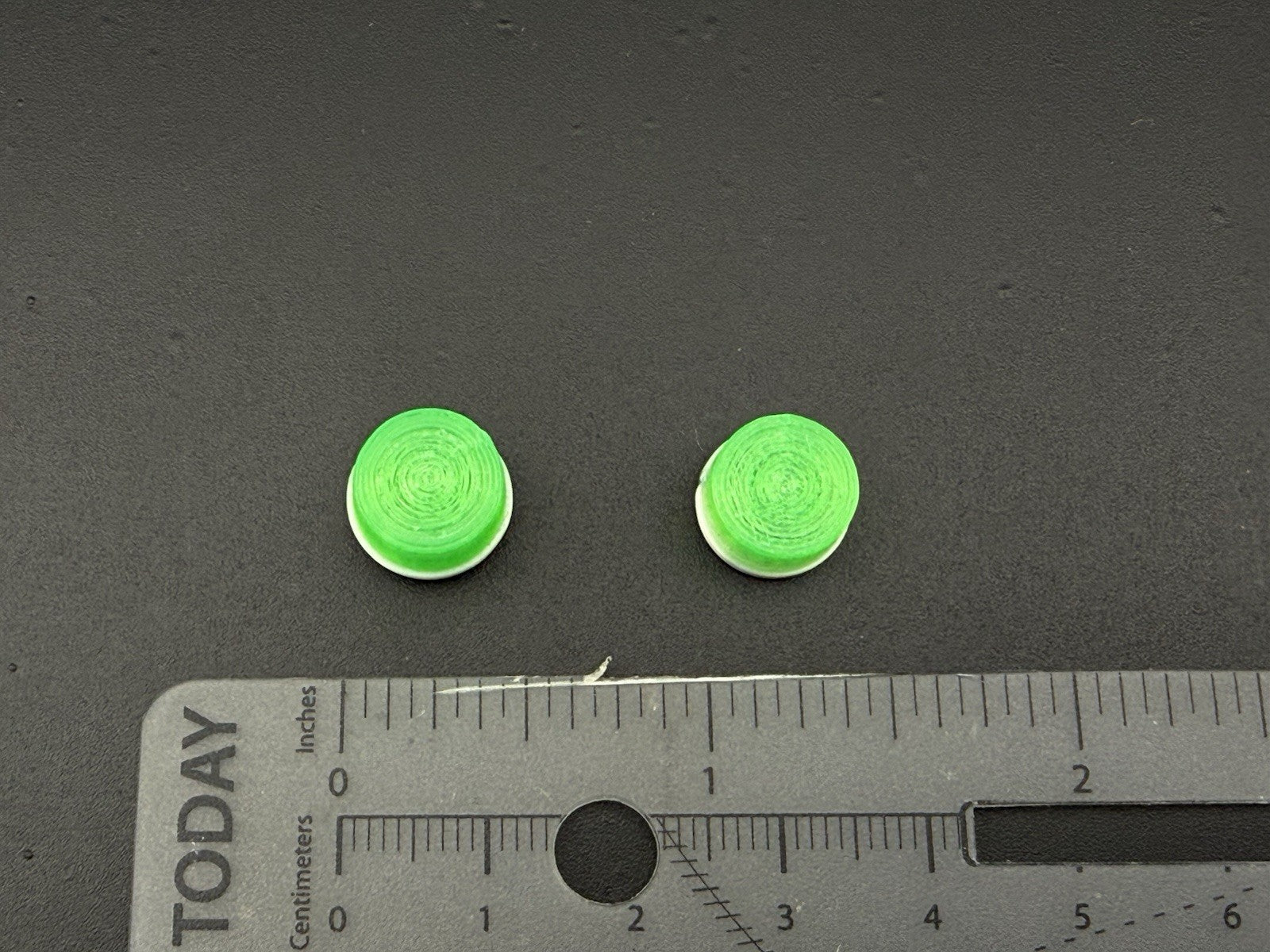 2-Pack 1/24 25 Scale Model LED Compatible Green Beacon Lightbar 2410G6