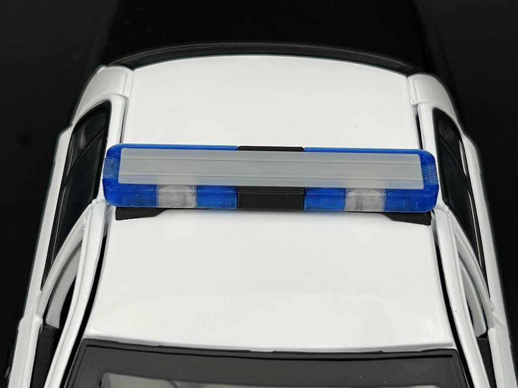 1/18 LED Ready Whelen Edge Lightbar Blue Highway Patrol State Police Sheriff Car1