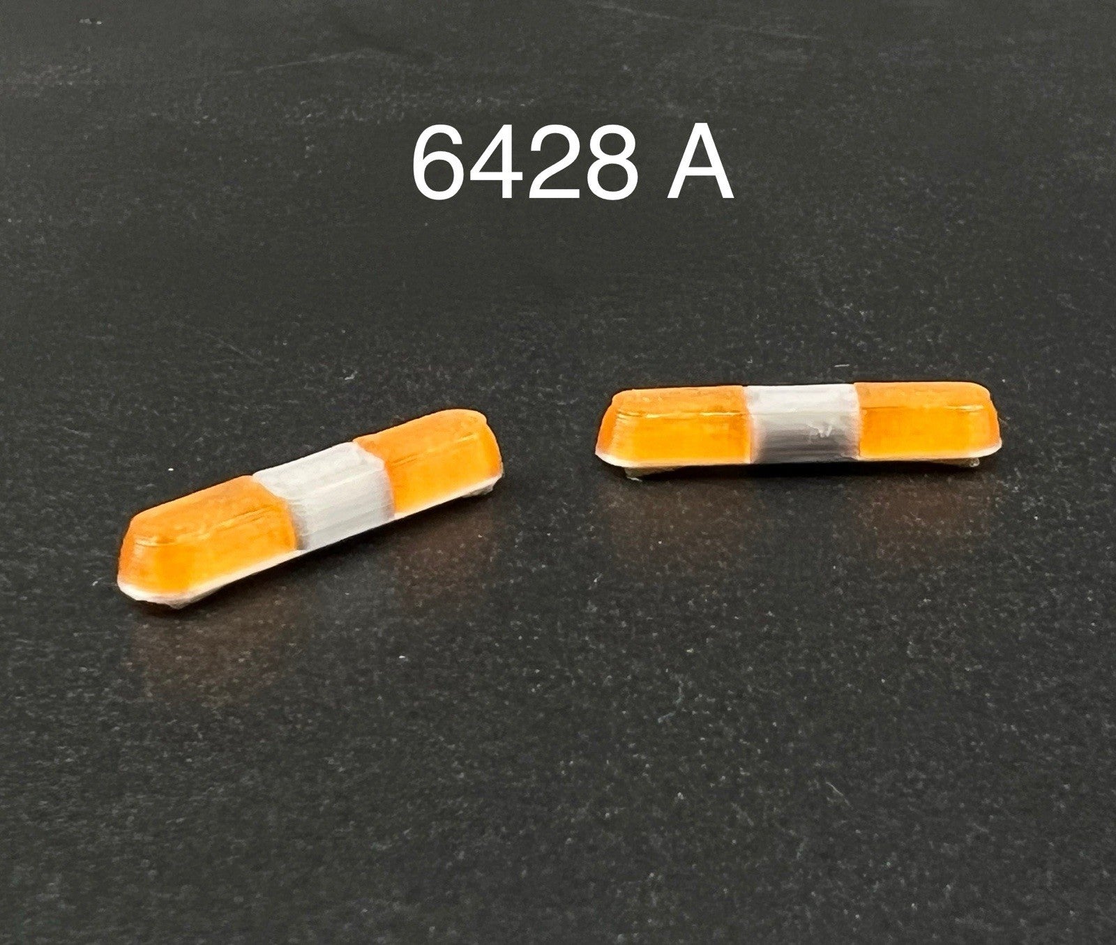 2 Pack 1/64 80H 90H 8000 Lightbar Amber Yellow Security Work Tow Truck0