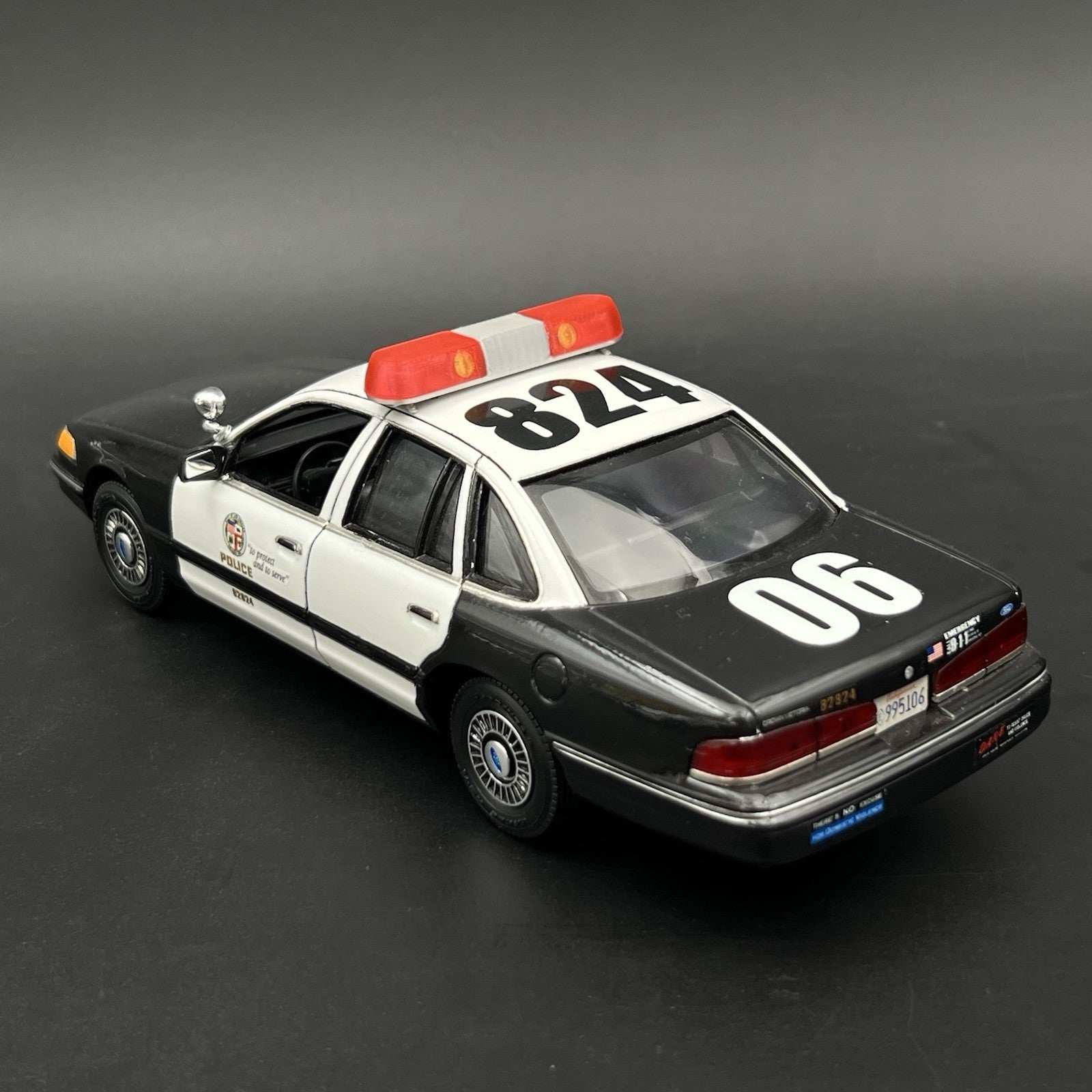 2-pack 1/43 Scale Model Red Amber Whelen 80H 90H 8000 Lightbar Police Fire8