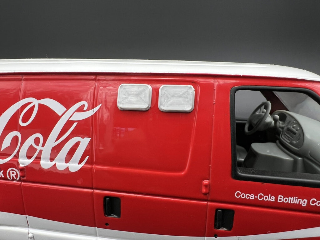 24 Pack 1/64 Whelen 900 Ambulance Red Warning Lights EMS Police Fire9