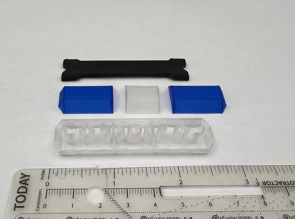 1/18 Scale Clear Blue Code 3 MX7000 Lightbar W Internal Lens Police Sheriff Fire1
