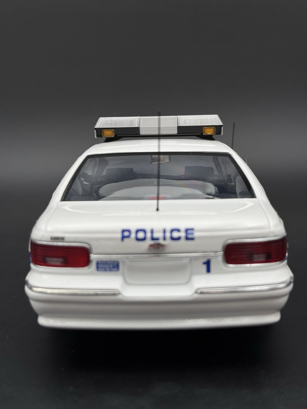 1/18 Scale Model Clear Chrome Streethawk Lightbar Police 1859ChromeC10
