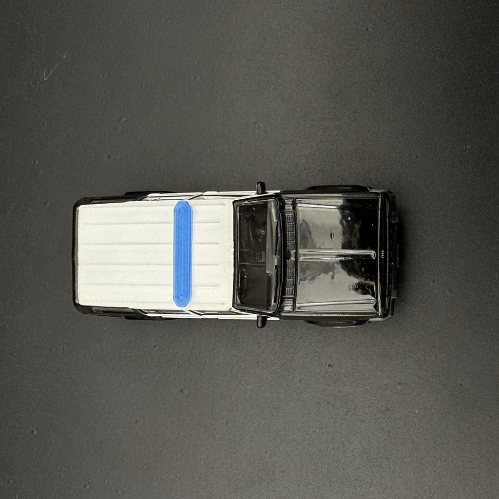 2 Pack 1/64 Blue LED Style Narrow Lightbar Greenlight Fire Police Ambulance SUV3