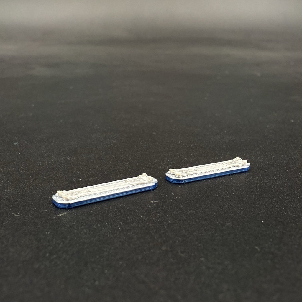 2 Pack 1/64 Blue LED Code 3 X2100 Lightbar For Police Sheriff Fire Ambulance SUV2