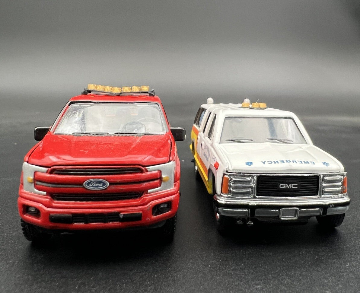 2 Pack 1/64 Federal Signal Vector Vision SLR Amber Lightbar For Greenlight3