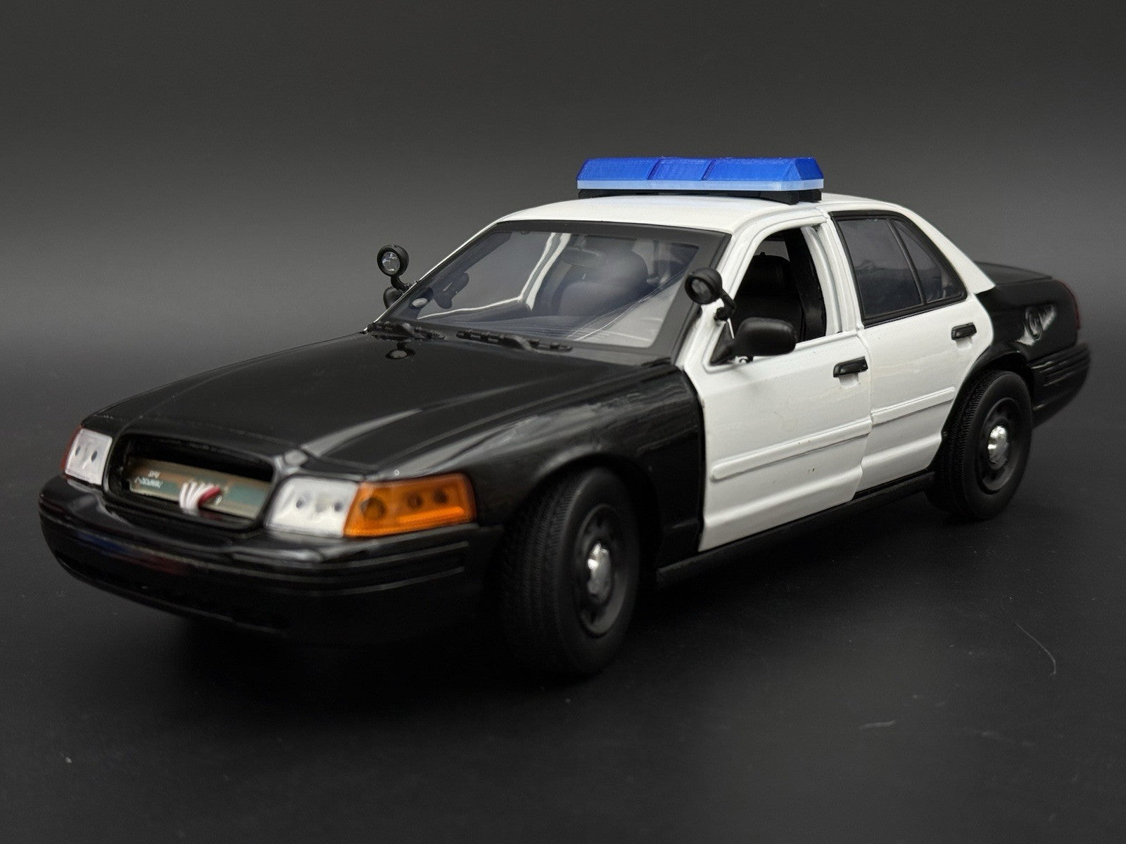 1/18 Scale Model Blue Code 3 Excalibur Lightbar Police 1862B2
