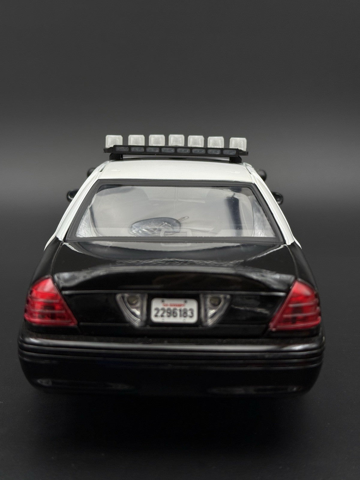 1/18 Scale Model LED Ready Clear Federal Vector Lightbar Police Fire 1837C12