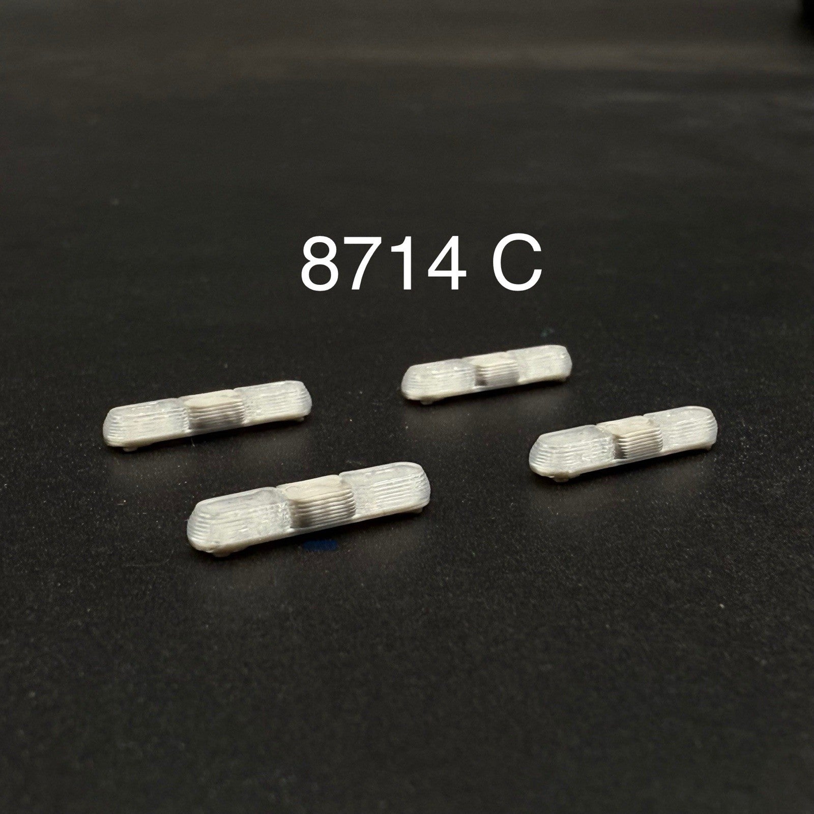 4 Pack 1/87 HO Clear 8000 90H Lightbar Police Sheriff Fire EMS Ambulance0
