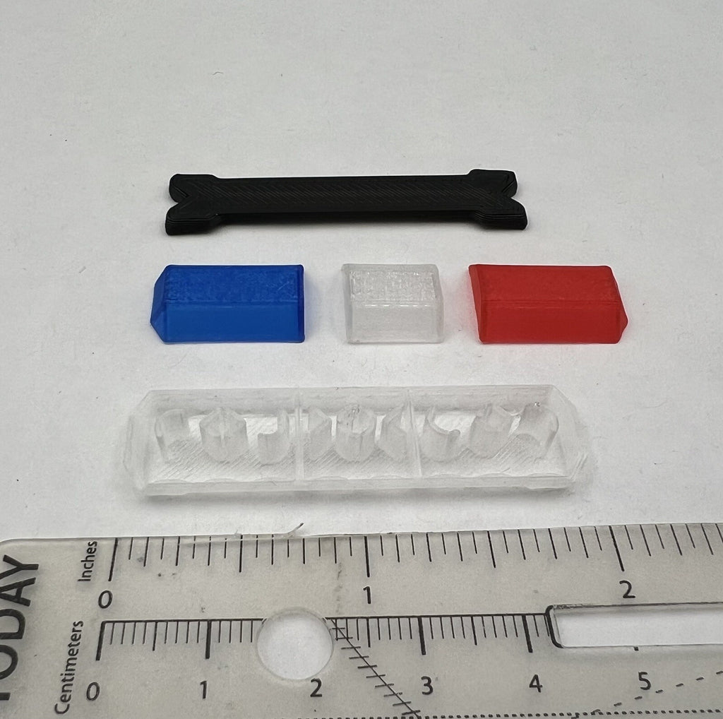 1/24 25 Scale Blue Clear Red Code 3 MX7000 Lightbar LAPD LASD Sheriff Police1