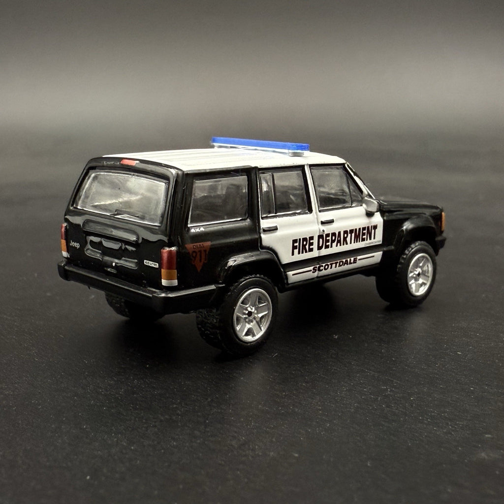 2 Pack 1/64 Blue LED Style Narrow Lightbar Greenlight Fire Police Ambulance SUV7