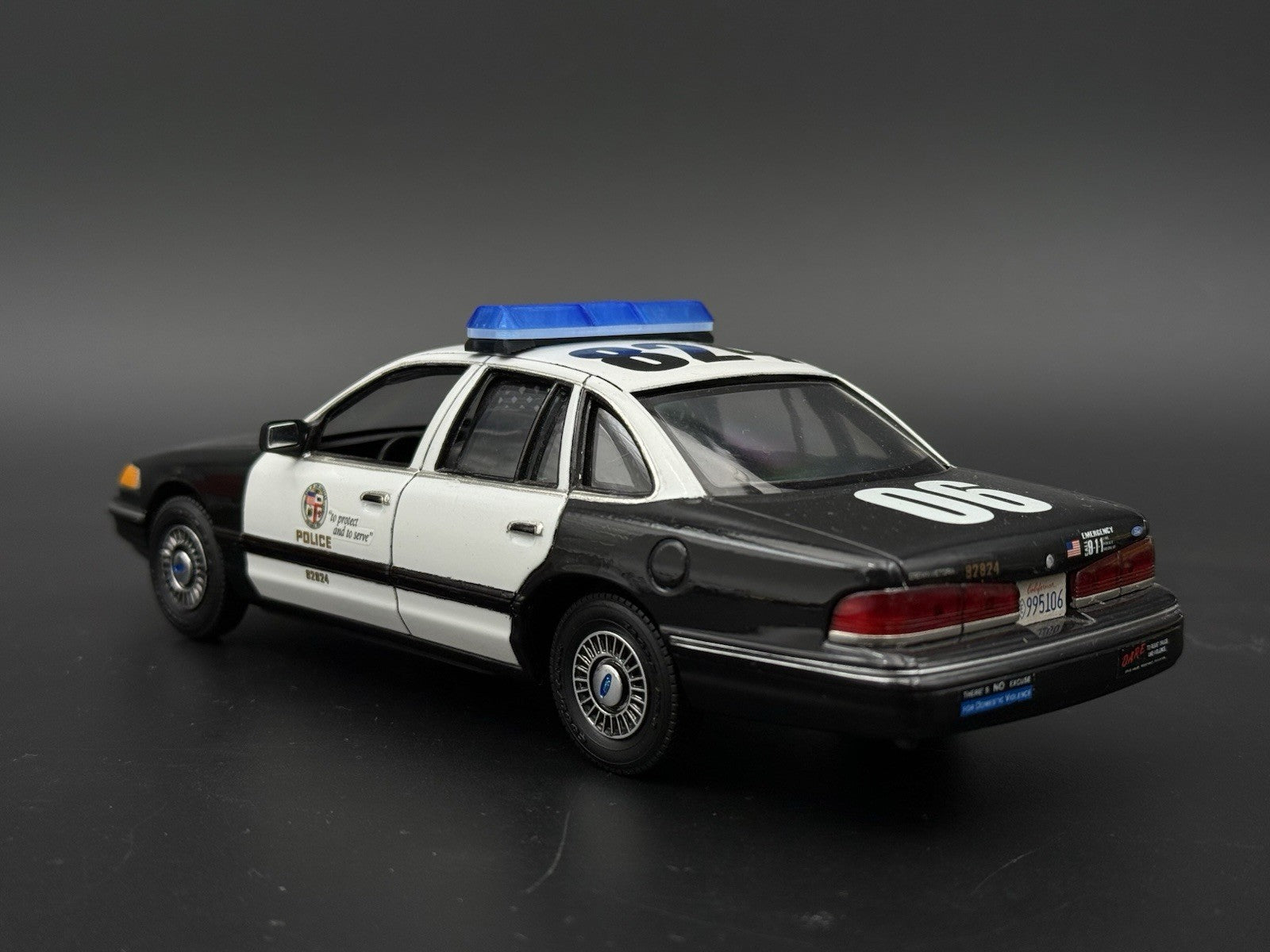1/24 25 Scale Model Blue Code 3 Excalibur Lightbar Police9