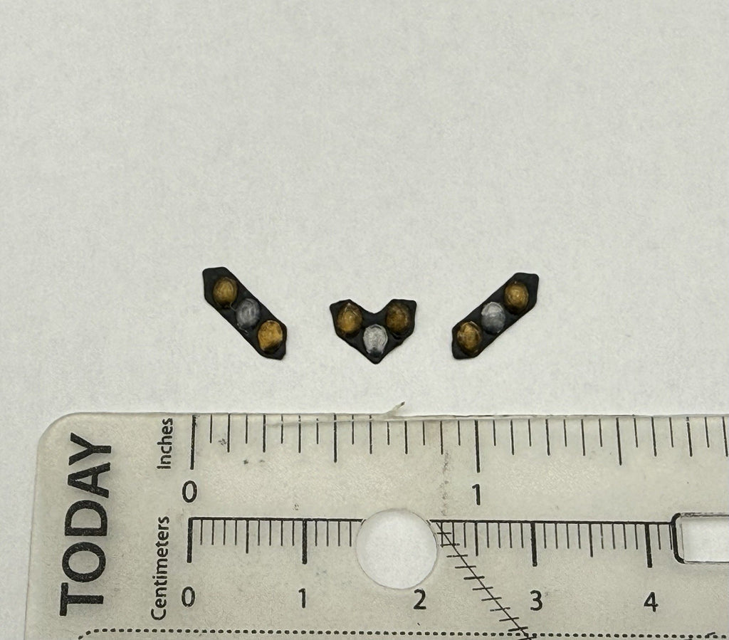 3 Pack 1/87 HO Scale Amber Clear Split Vision SLR Lightbar Truck 8709SL3AC1