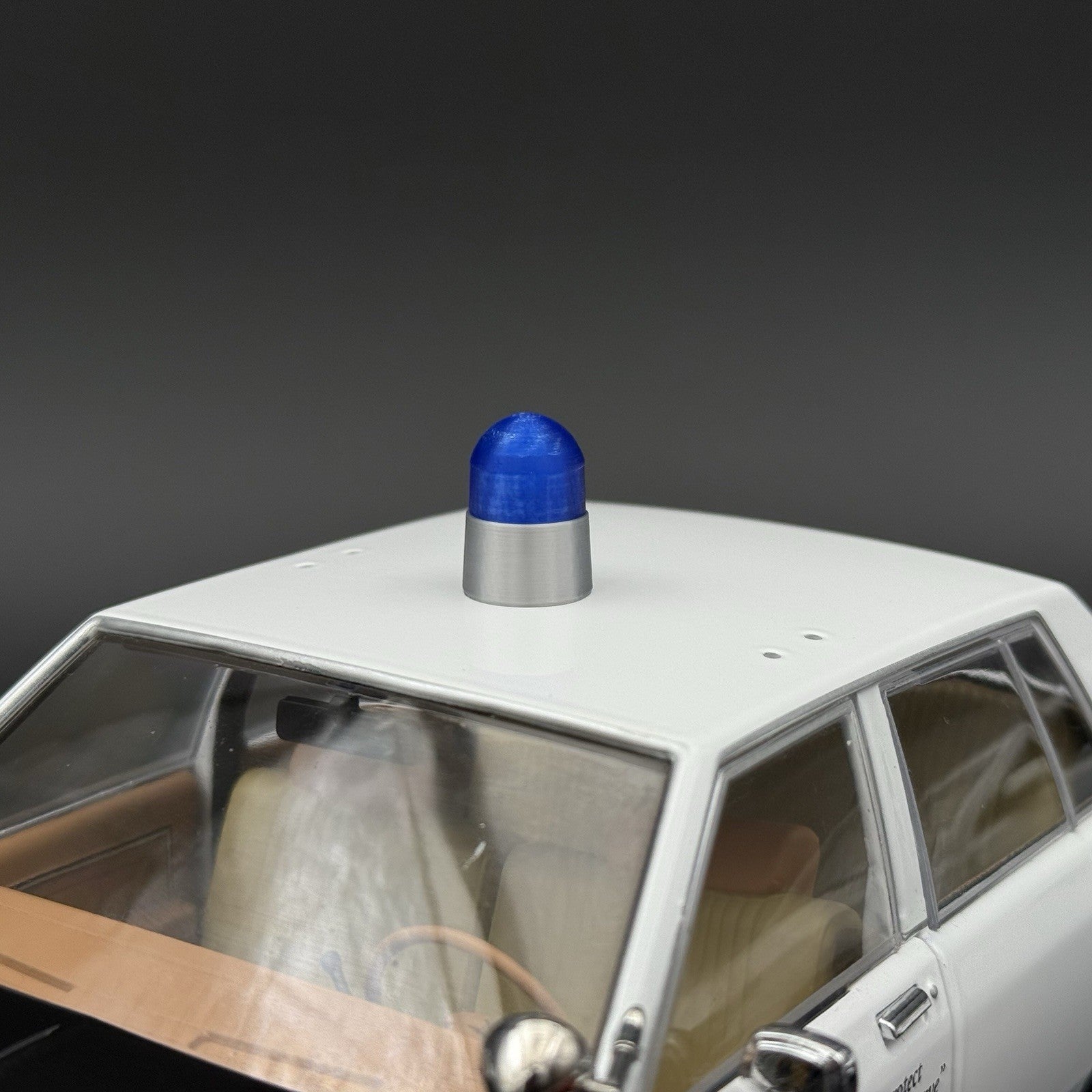 2 Pack 1/18 LED Compatible Blue Beacon Ray Lightbar Police Fire Sheriff9