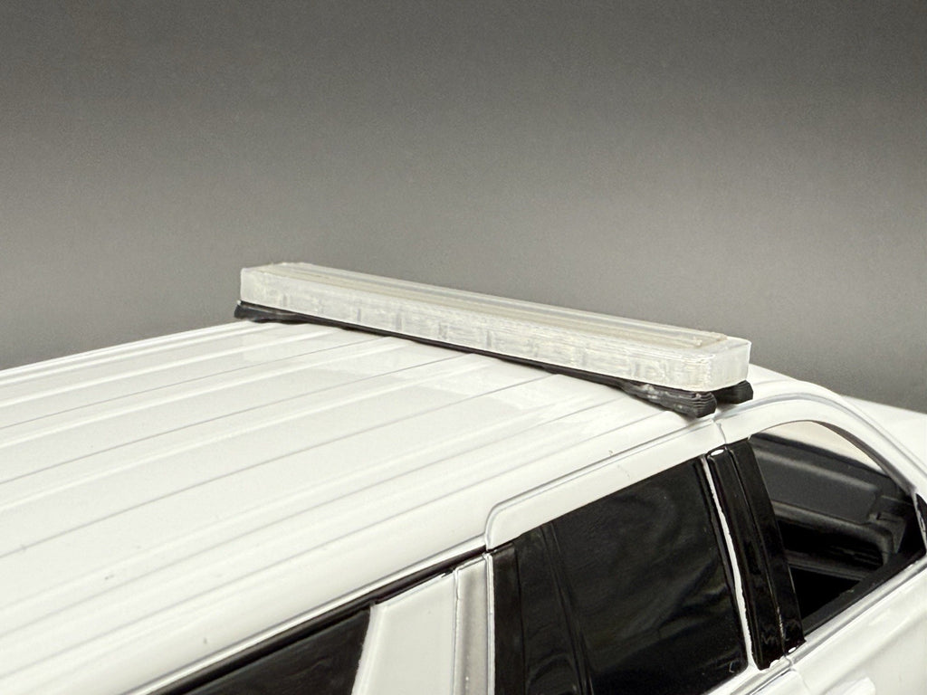 1/24 LED Compatible Clear Whelen XL Edge Freedom Lightbar Police Tahoe 2408XLC6