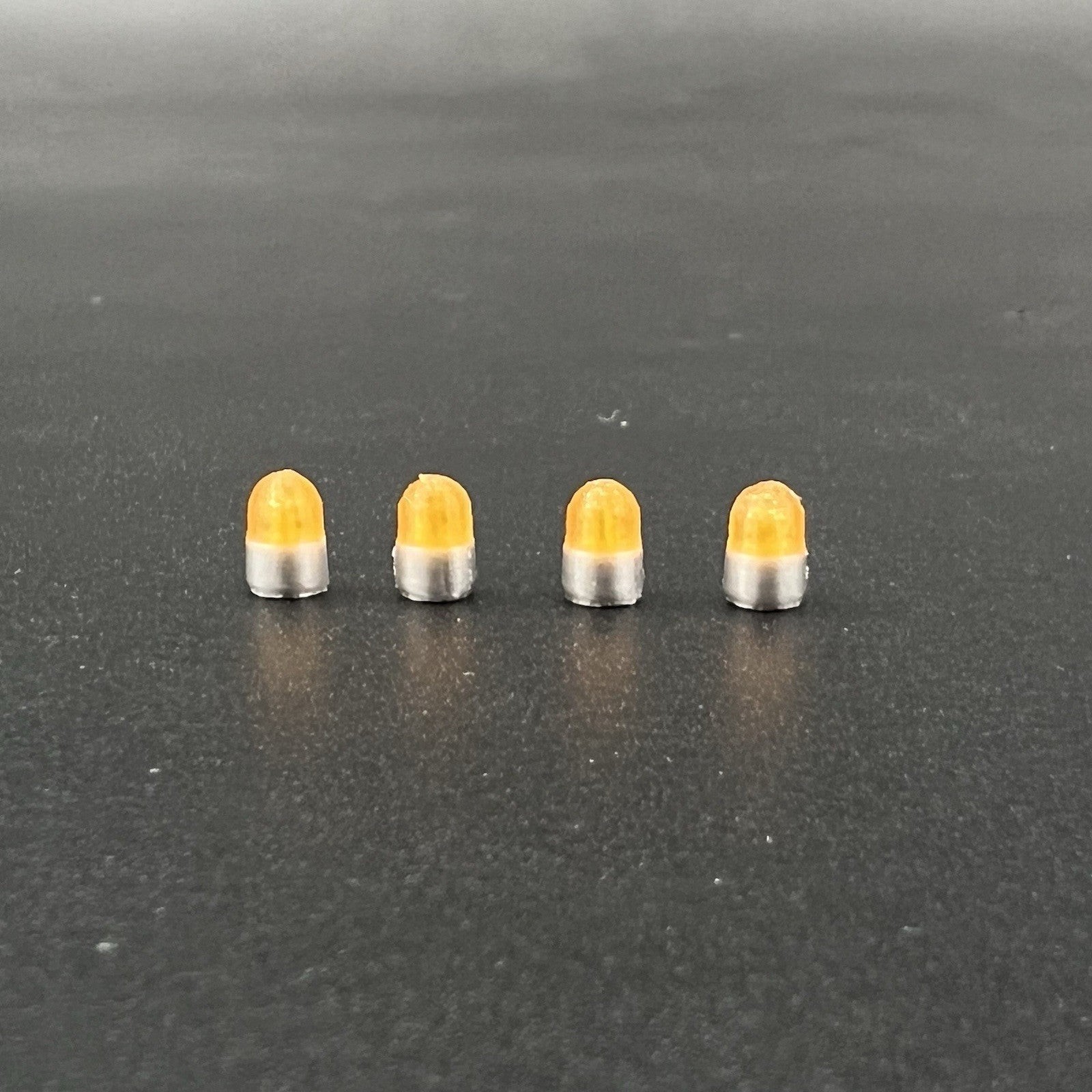 4 Pack 1/64 Vintage Amber Yellow Beacon Ray Lightbar Fire Ambulance Tow Work9