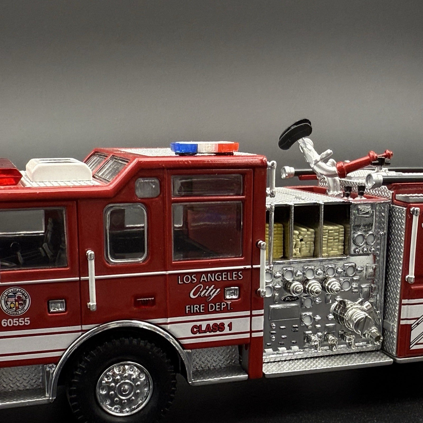 2 Pack 1/64 Mini Whelen Edge Blue Clear Red Lightbar Gray Top Police Fire EMS4