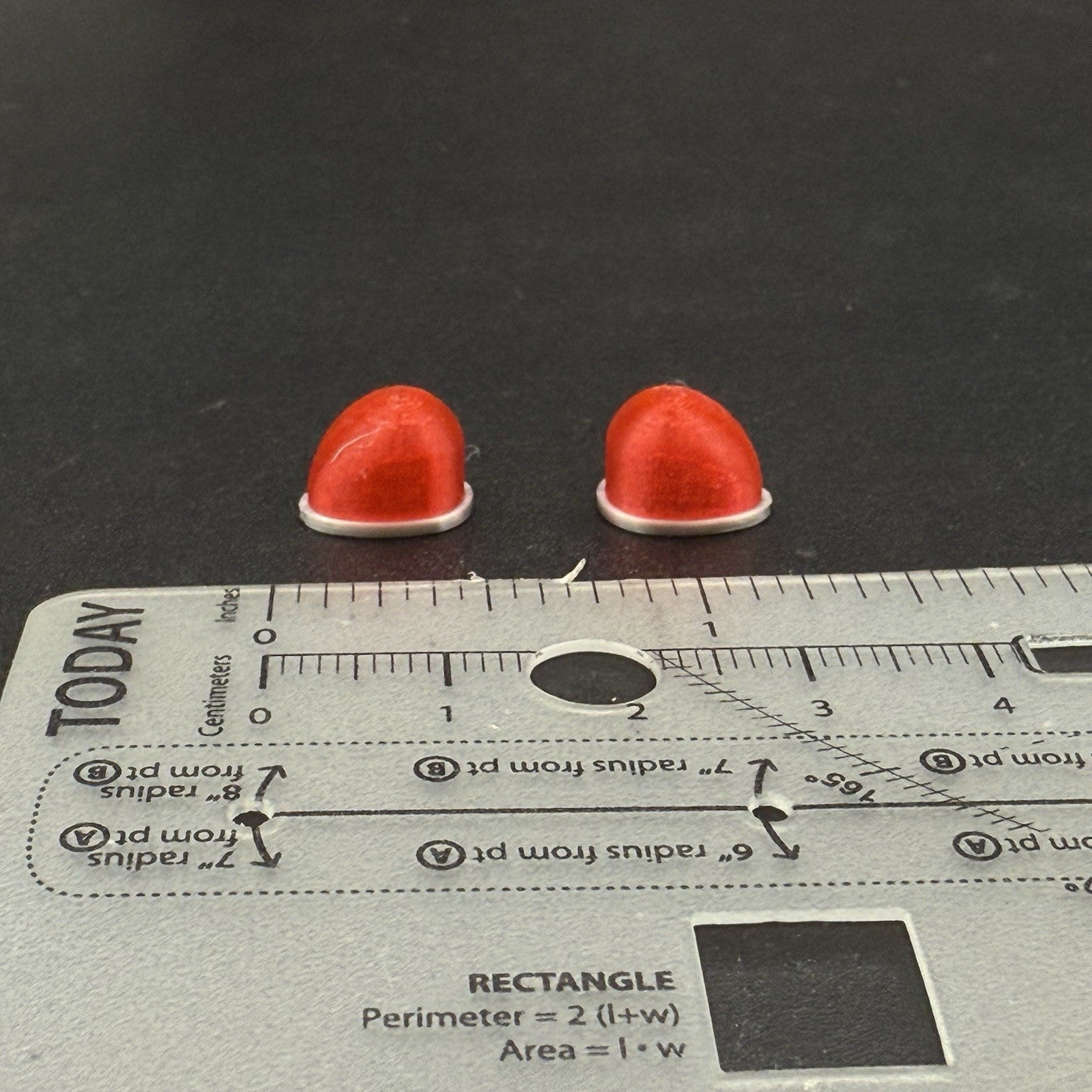 2 Pack 1/18 LED Ready Red Fire Ball Teardrop Beacon Kojak Starsky Hutch Police12