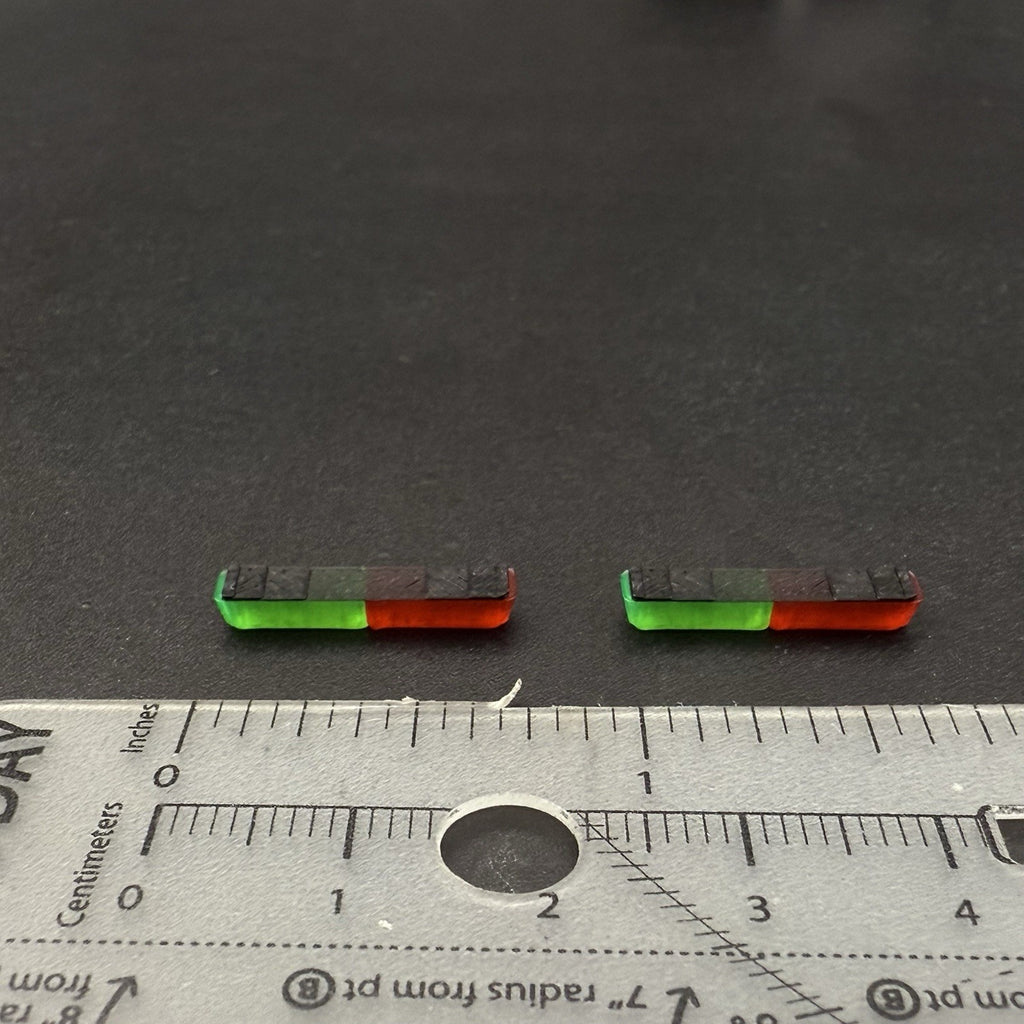 2 Pack 1/64 Green Red Lightbar Chicago Fire Ambulance SUV Truck Hansch DBS20001