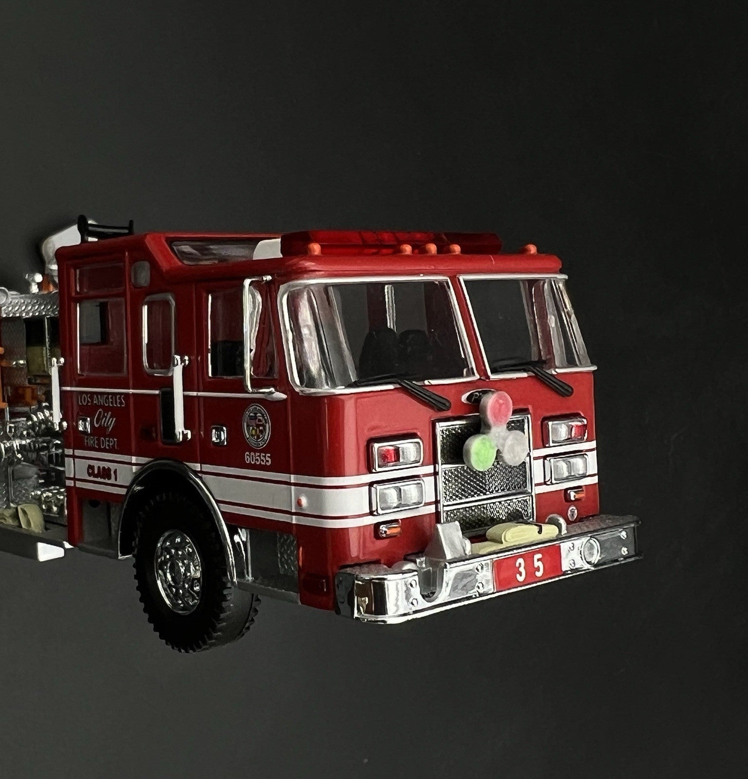 2 Pack 1/50 Roto Ray Green Clear Red Code 3 Fire Truck Chicago Illinois 5020GCR2