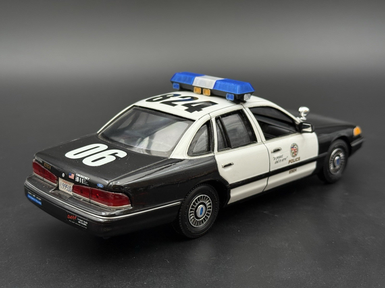 1/24 25 Scale Blue Clear Streethawk Lightbar Police 246412
