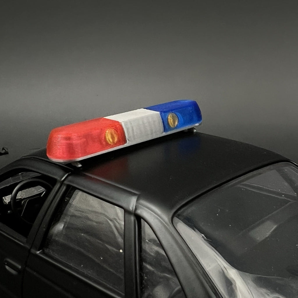 1/24 1/25 Blue Red Whelen 80H 90H 8000 Lightbar Police Sheriff Highway Patrol18