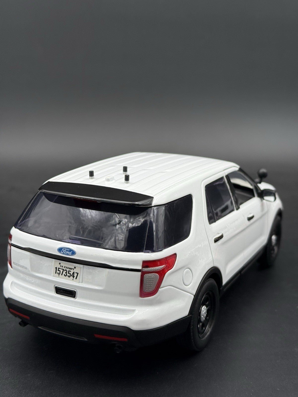 3 Pack 1/10 Scale Model Black Silver Low Profile Stubby Antenna Police Fire 104