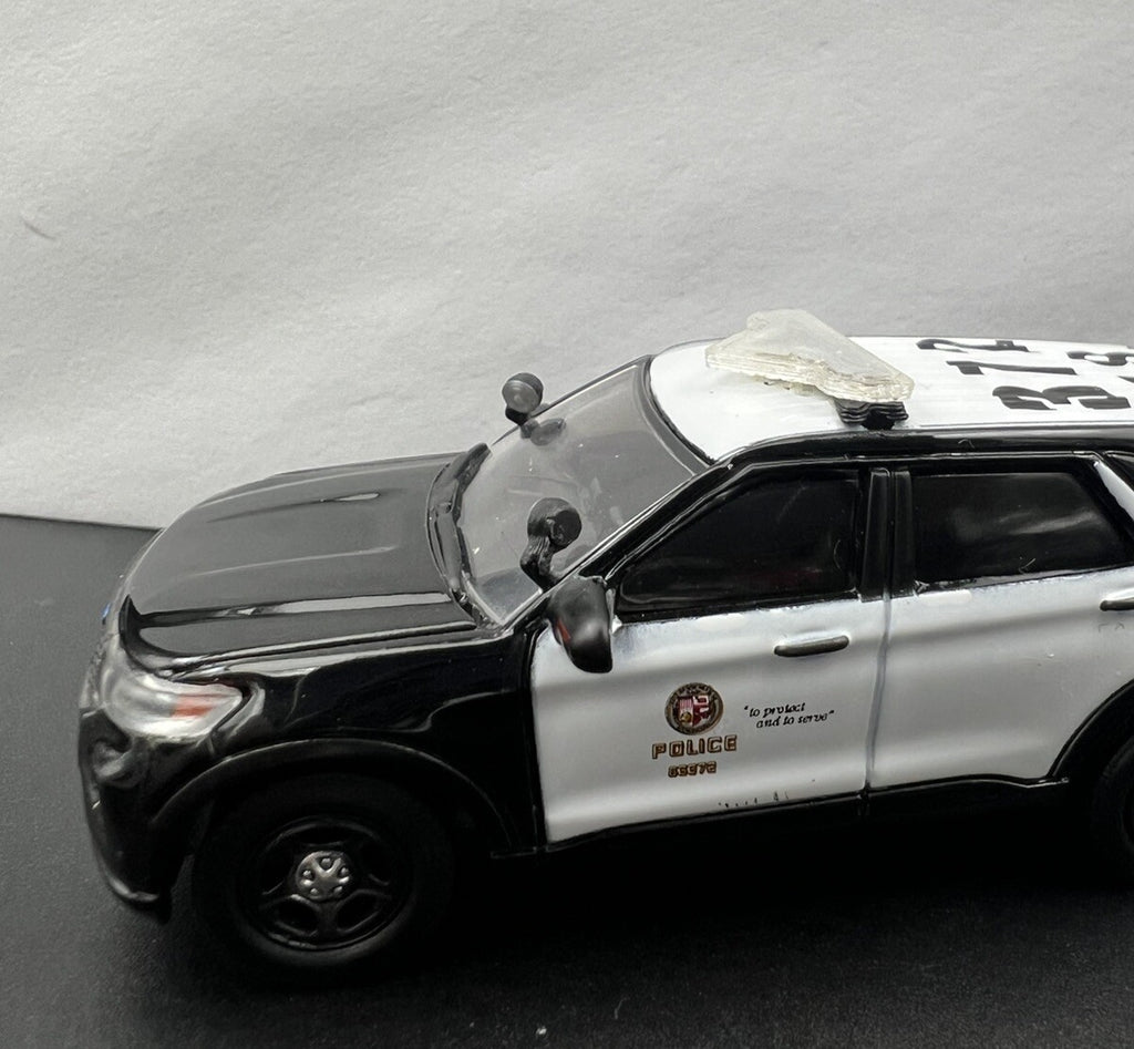 4-Pack 1/64 Scale Model Spotlight Red Clear Fire Police Car SUV 6421 CHP3